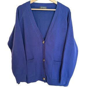BloomChic Navy V-Neck Cardigan